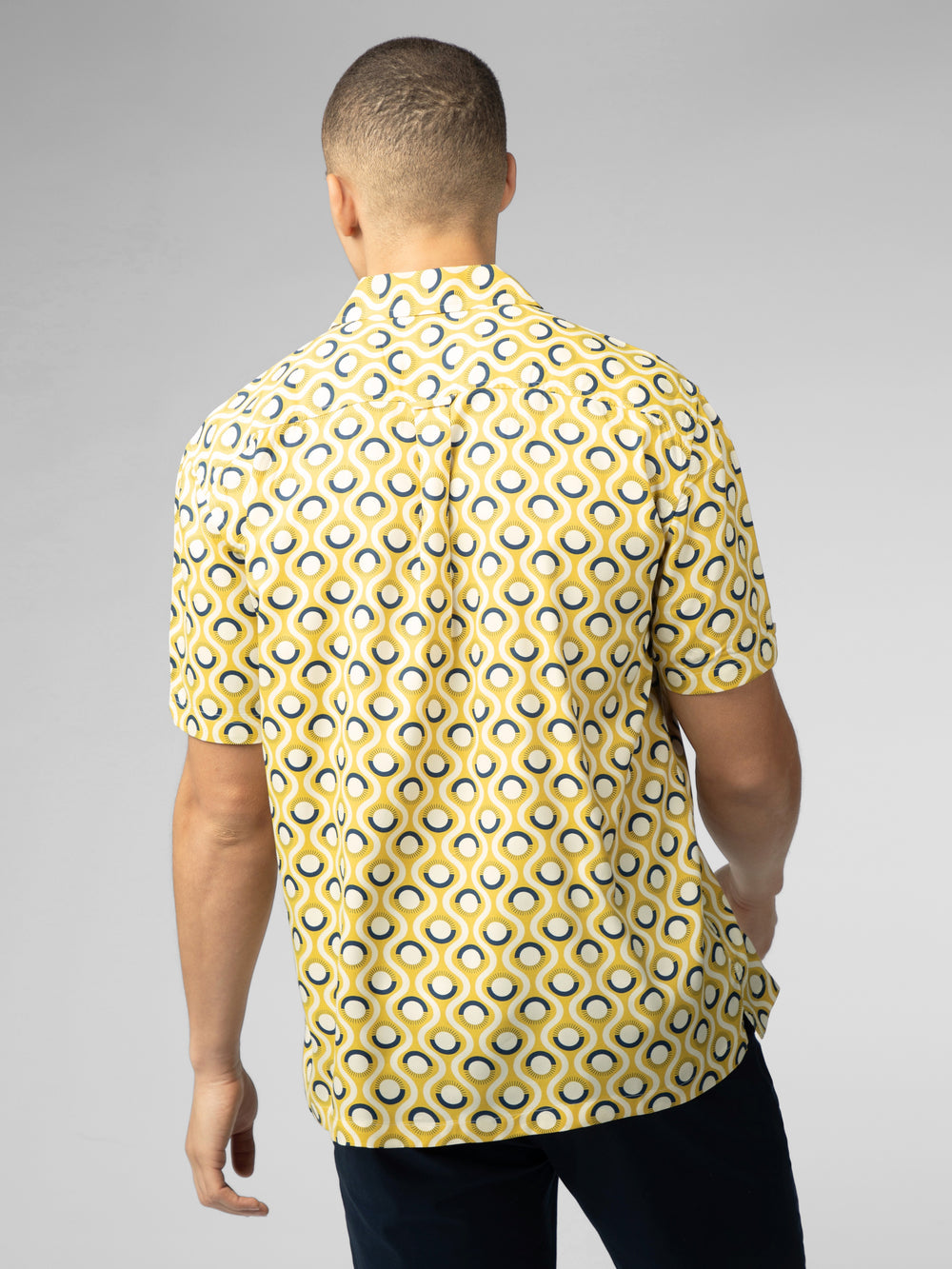 Chemises Ben Sherman Signature Retro Geo Jaune | OIW-81690655